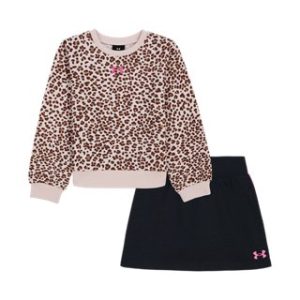 UA Rival Printed Stretch Little Girls' Crew & Skort Set